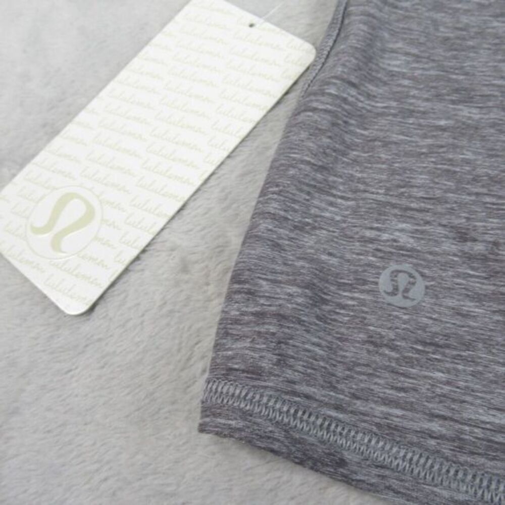 Lululemon Shirt Womens 6 Heathered Gray Dancing Warrior Strappy Tank Yoga‎ NWT - Picture 7 of 9